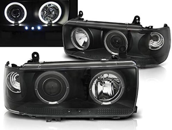 1990-1997 Headlights assembly Black