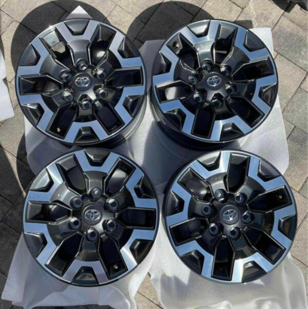 Brand New set of 4 Fuel Block wheels rims set of offset bolt pattern. Will fit Chevy, ford, Toyota Tacoma, 4Runner, FJ Cruiser, Tundra, Sequoia, Lexus GX460 GX470 with 6 lug bolt pattern.